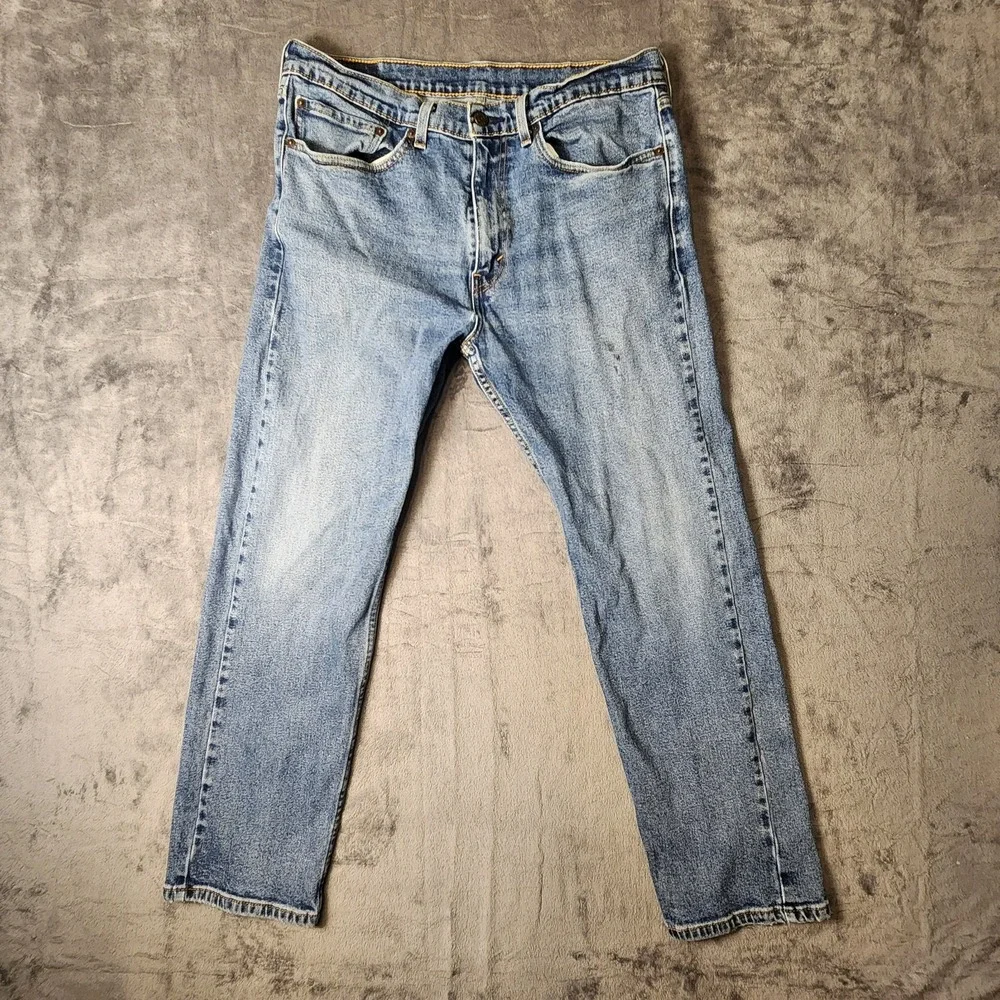 Levis 505 Regular Fit Jeans Mens 34x30(fits 34x28) Medium Wash Straight Denim